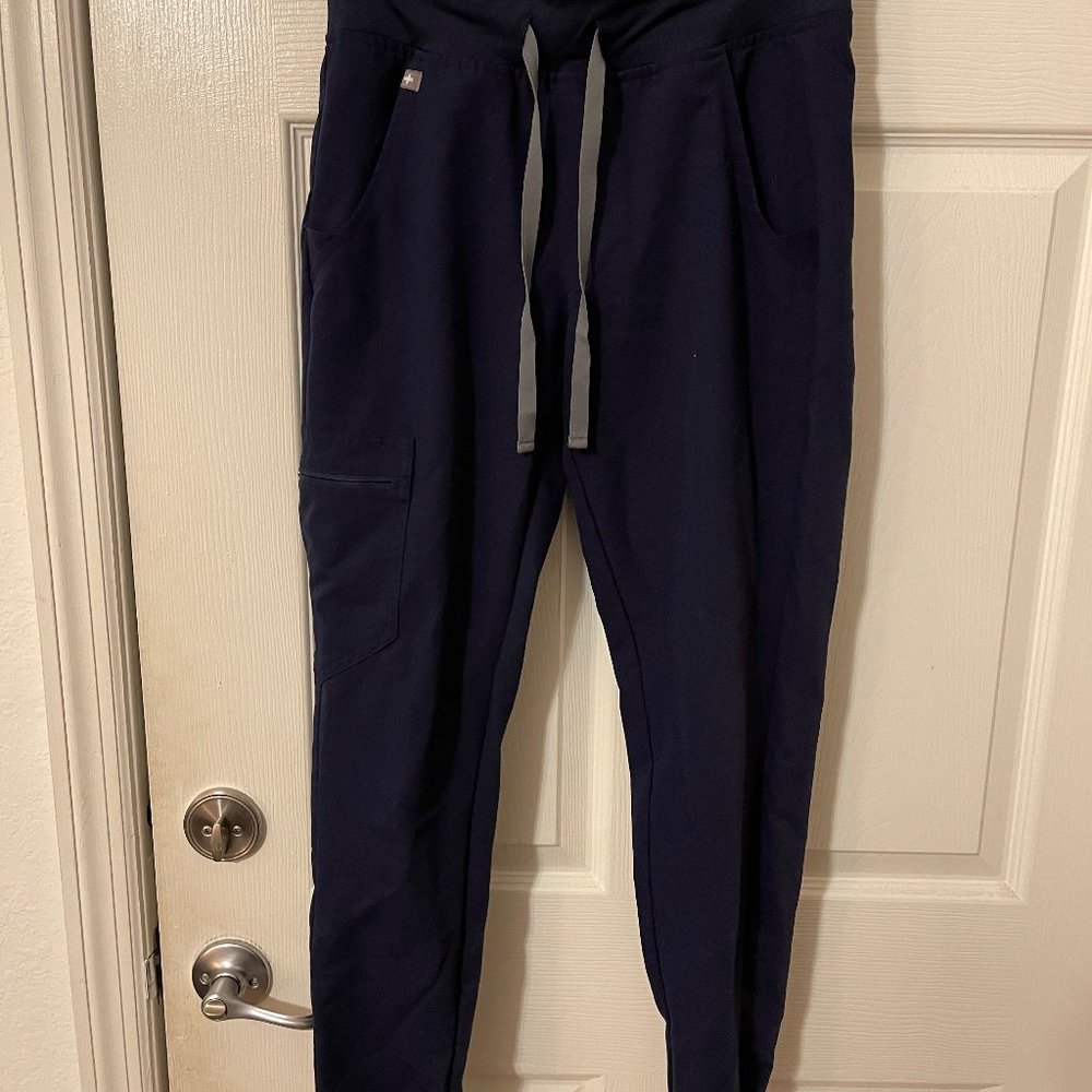 Figs Navy Blue Zamora Jogger Scrub Pants